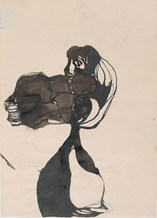 Alina Szapocznikow, Bez tytułu, 1961, litografia na papierze, 64,6 x 48 cm, fot. © Centre Pompidou, Mnam-Cci / Georges Meguerditchian / Dist. Rmn-Gp © Adagp, Paris